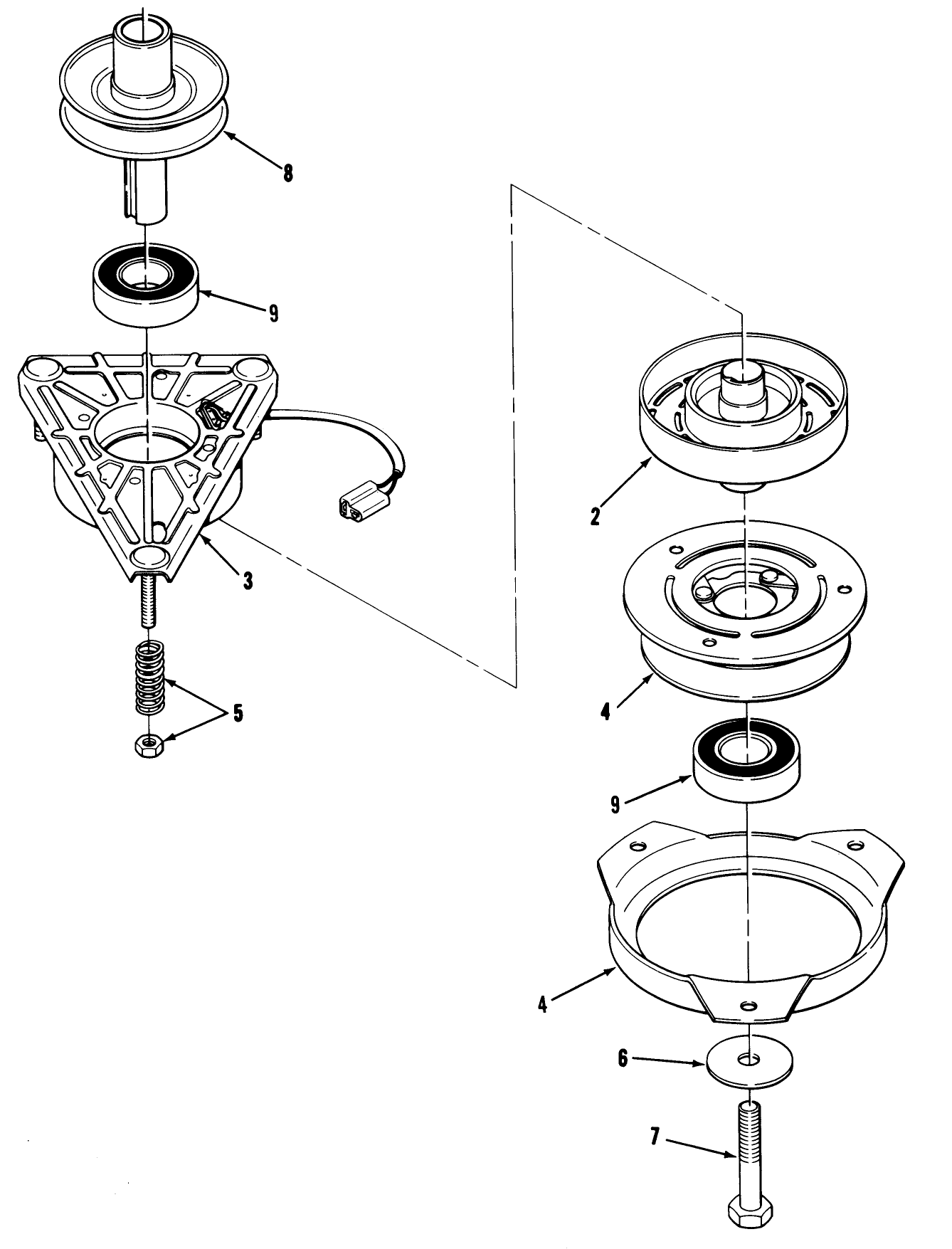 Engine Pulley & Pto Clutch Assembly