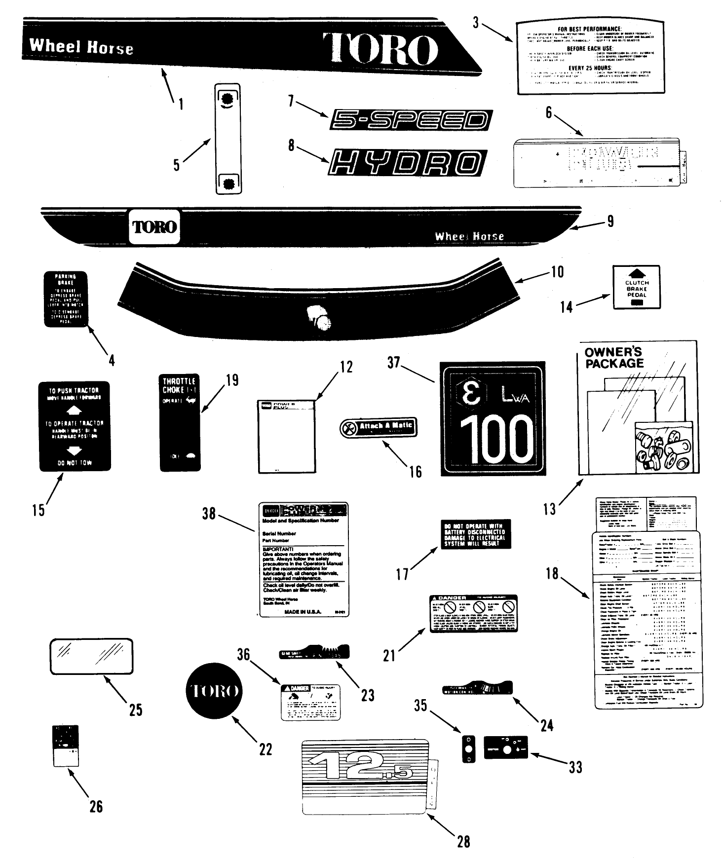 Decal & Miscellaneous Parts Assembly