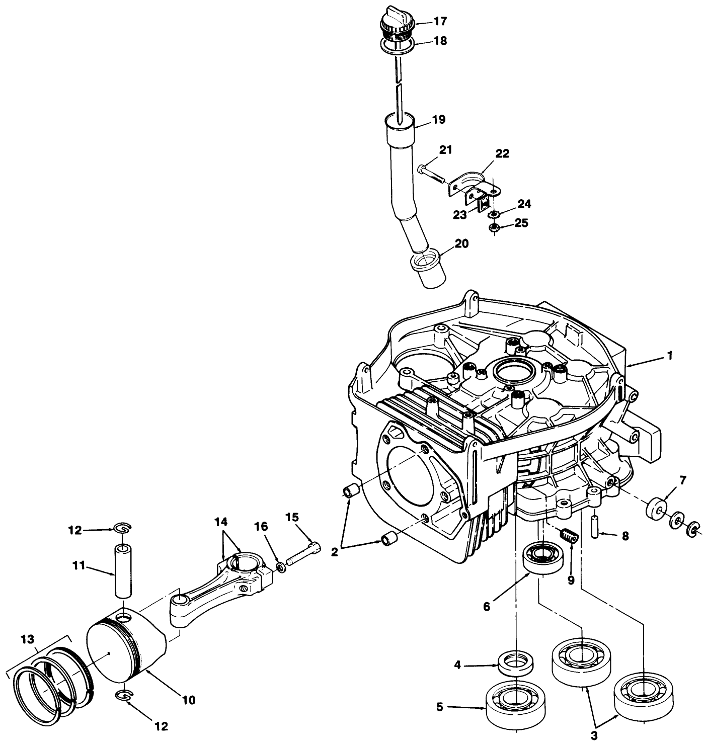12hp Engine Cylinder Block Assembly