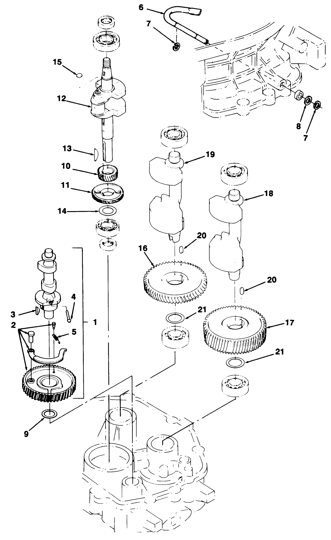 12hp Engine Crankshaft And Camshaft Assembly