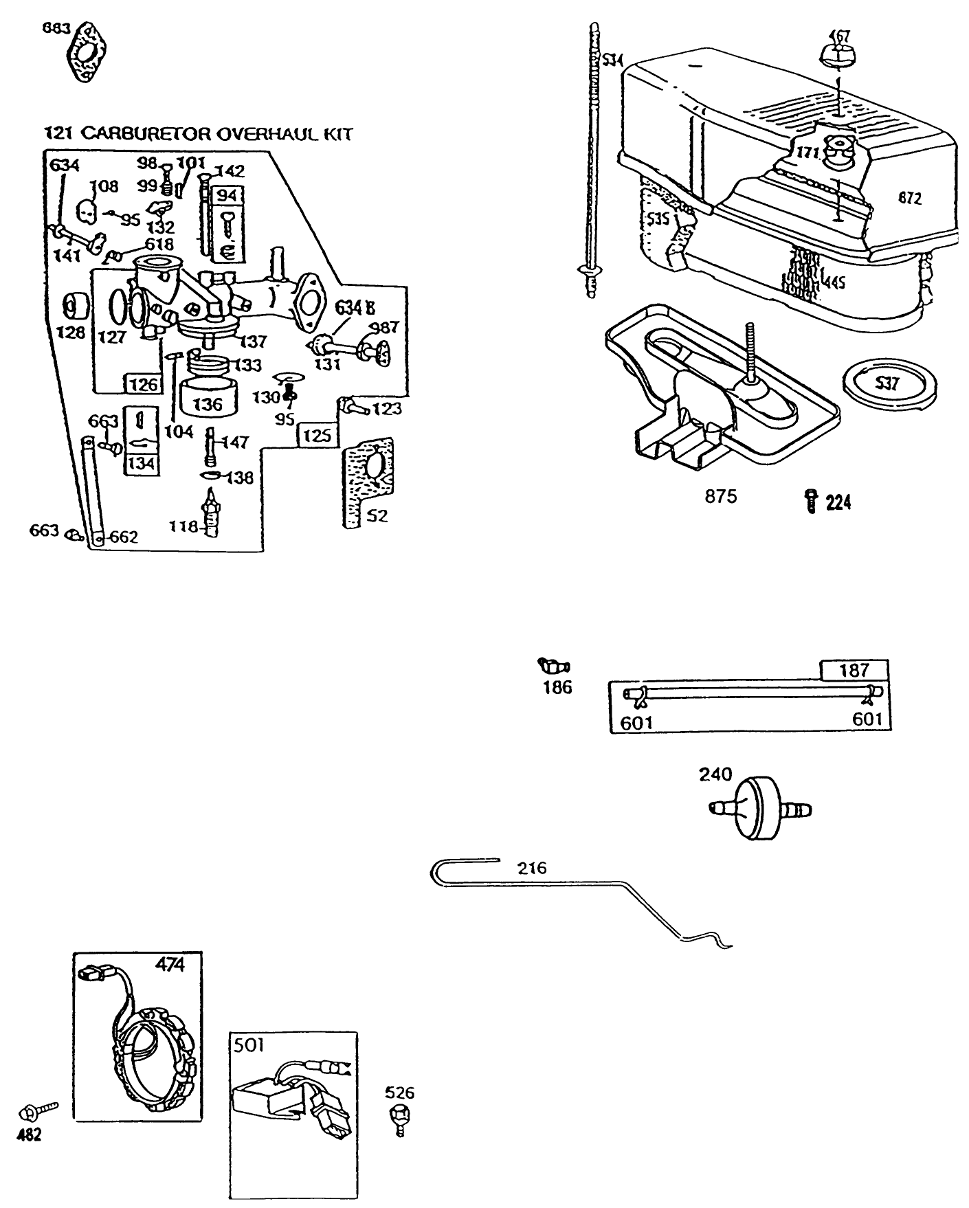 Engine Briggs And Stratton Model 281707-0226-01