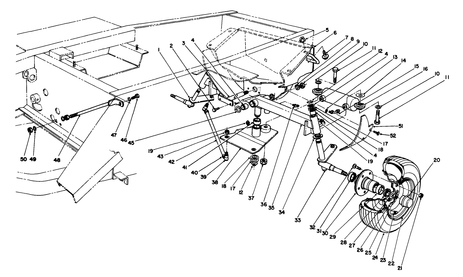 Rear Axle & Wheel Assembly