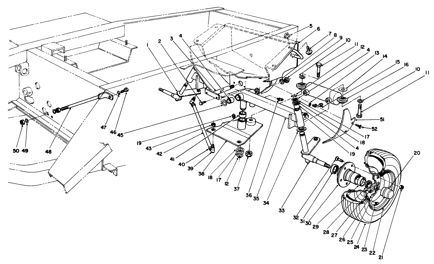 Rear Axle & Wheel Assembly