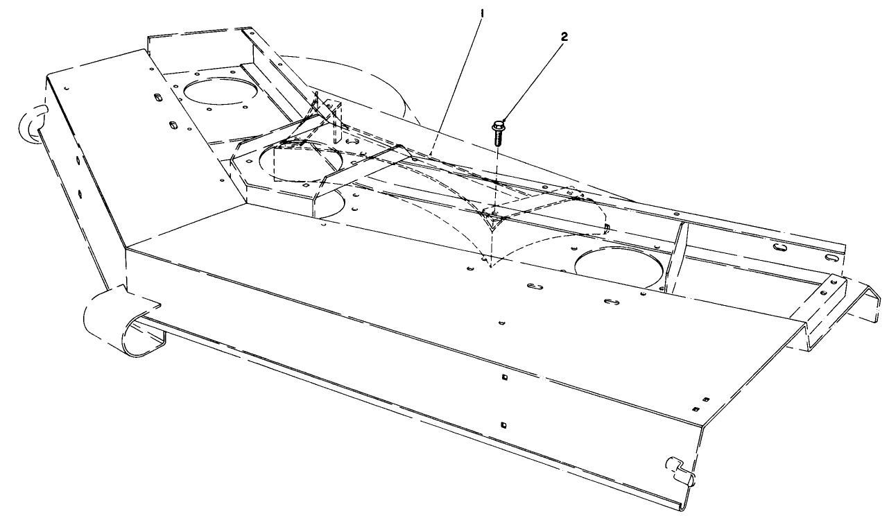 Rear Baffle Kit No. 51-1460 (optional) (for Cutting Unit Model No. 30721)