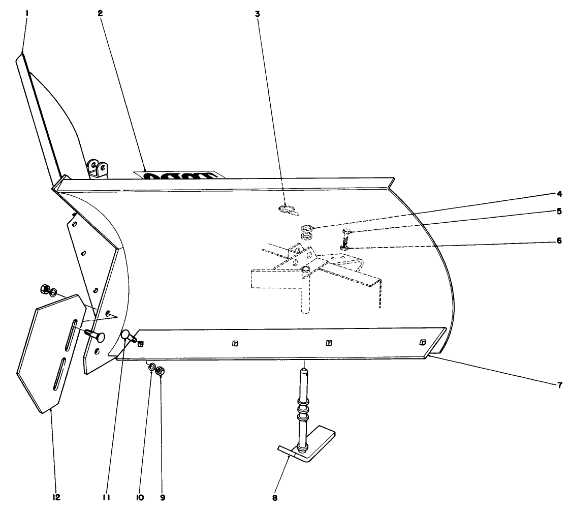 V-Plow Model No. 30750 (optional)