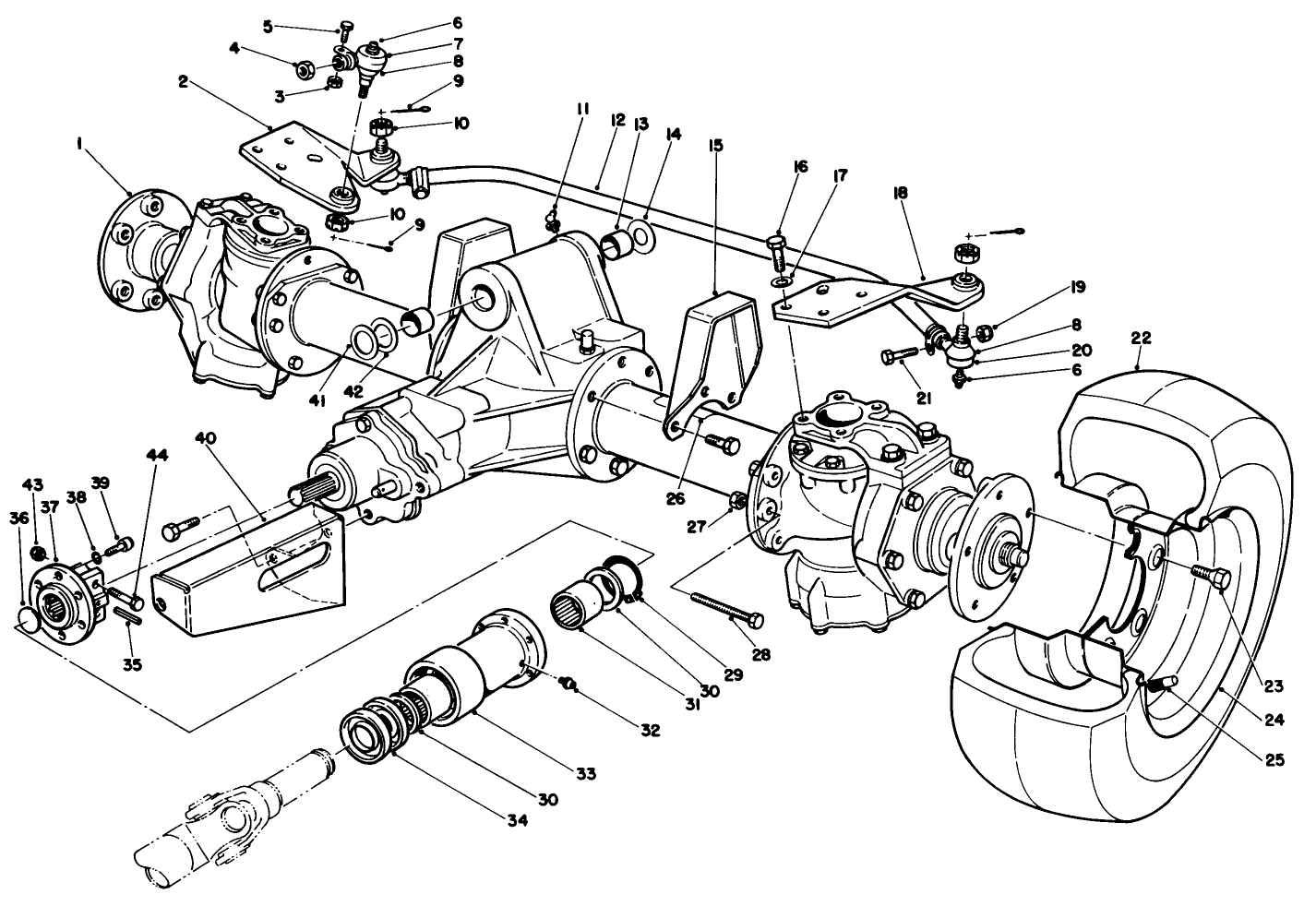 Steerable Axle Assembly