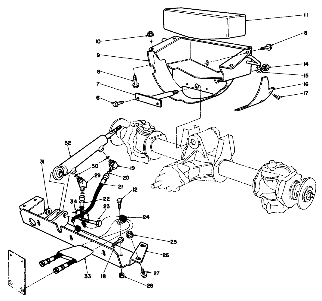 Axle Support & Steering Cross Member
