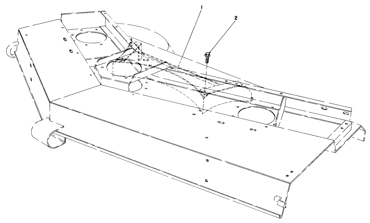 Rear Baffle Kit No. 51-1460 (optional)(for Cutting Unit Model No. 30721)