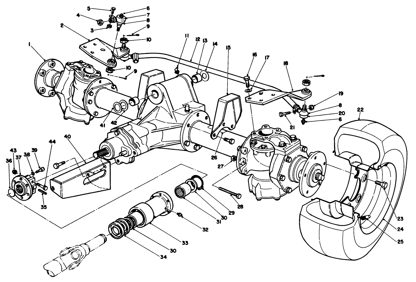 Steerable Axle Assembly