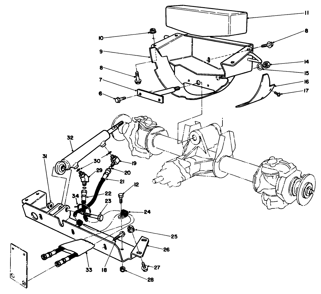 Axle Support & Steering Cross Member