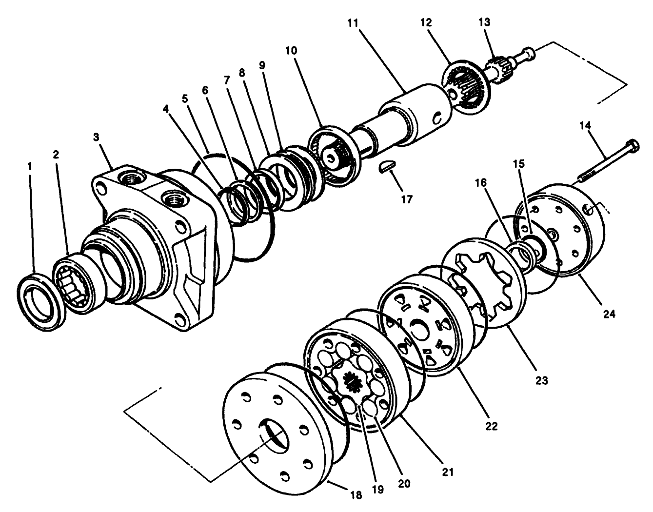 Hydraulic Drive Motor Assembly No. 75-9990