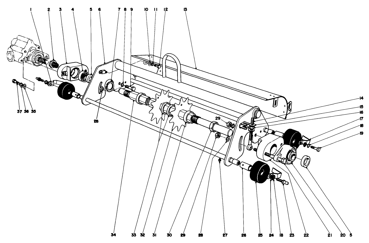 Thatching Reel Attachment Model No. 04416 (optional)
