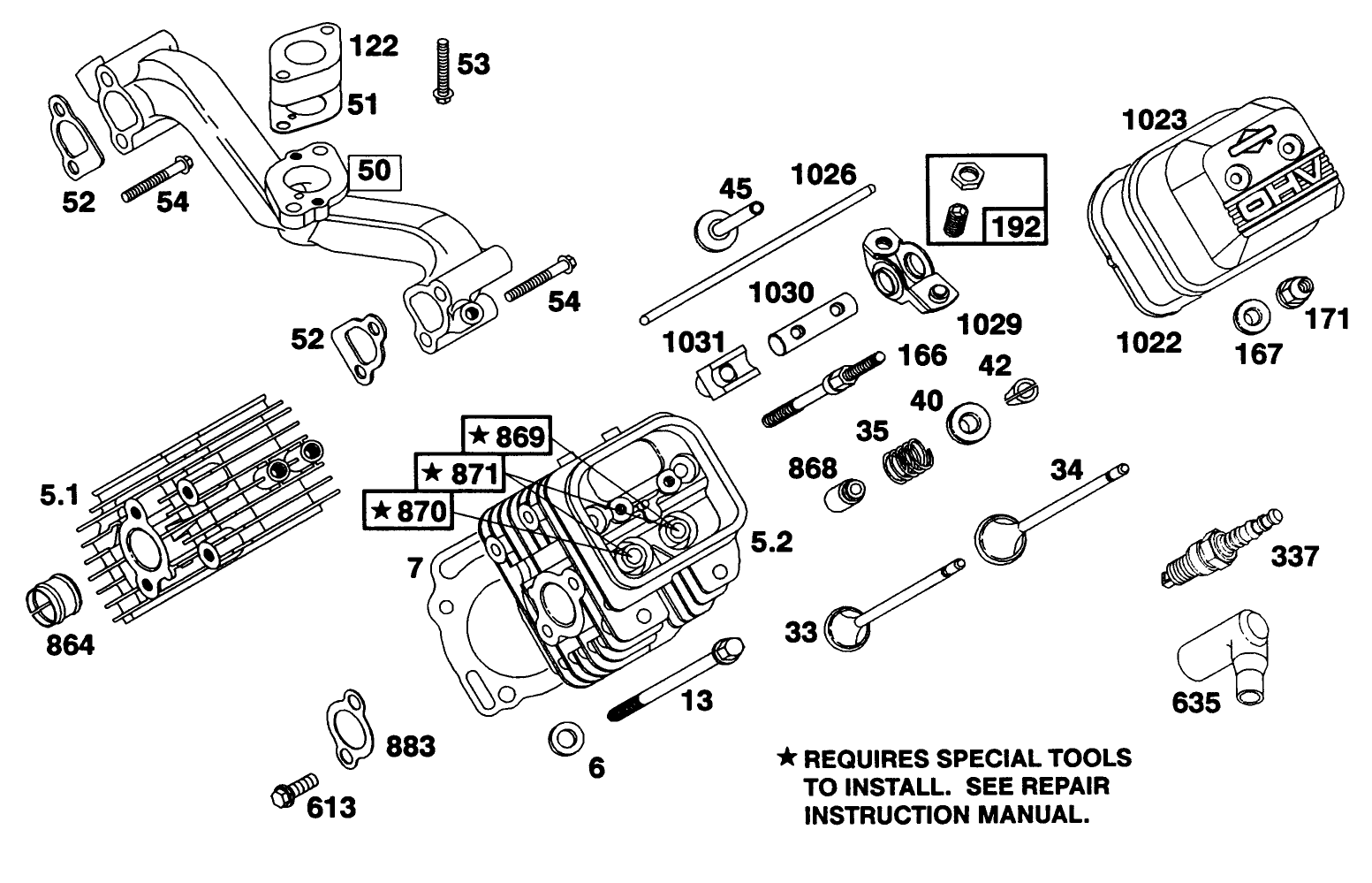 Engine Briggs & Stratton Model 303447-0411-01