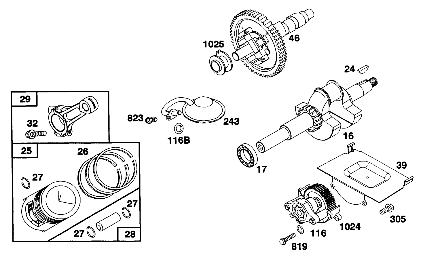 Engine Briggs & Stratton Model 303447-0411-01
