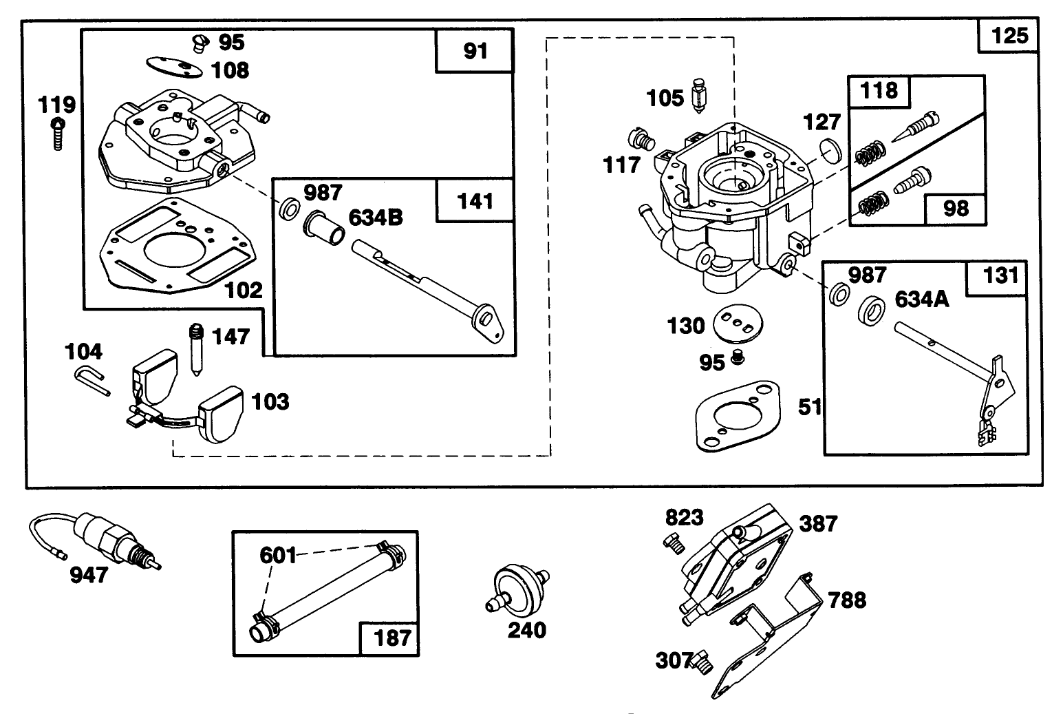 Engine Briggs & Stratton Model 303447-0411-01
