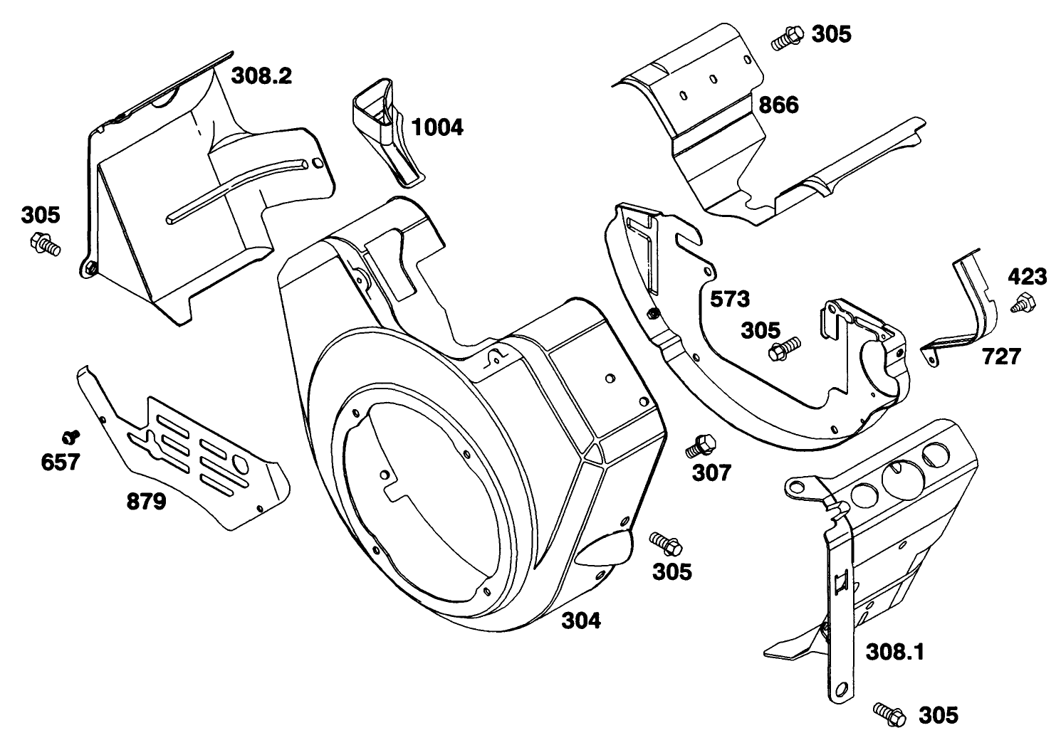 Engine Briggs & Stratton Model 303447-0411-01