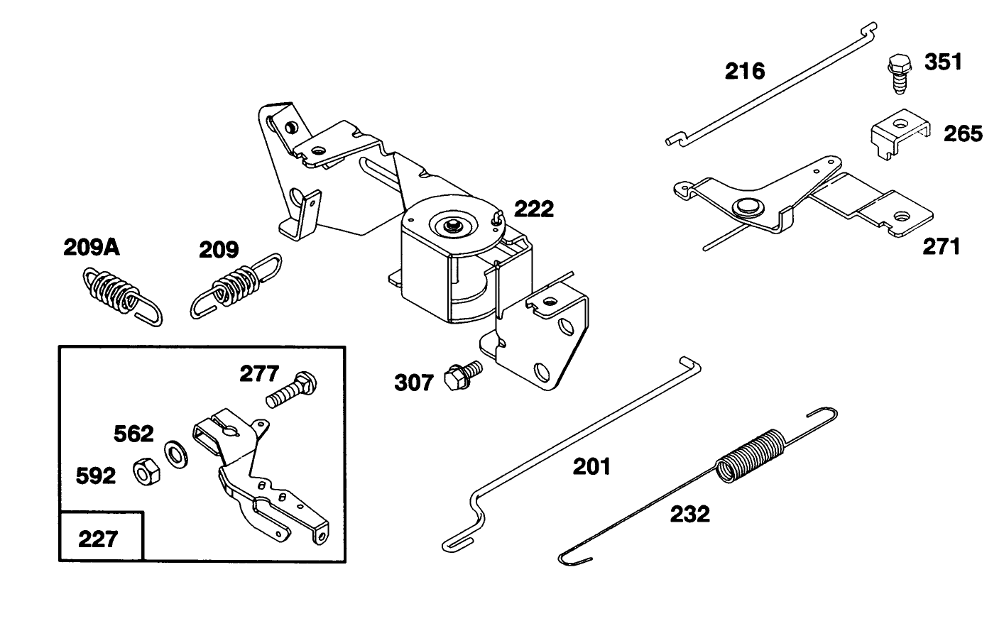 Engine Briggs & Stratton Model 303447-0411-01