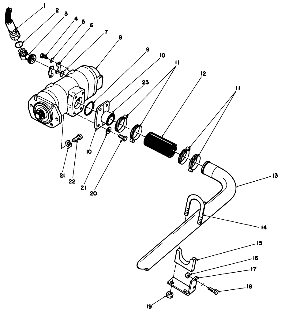 Hydraulic Pump Installation Assembly