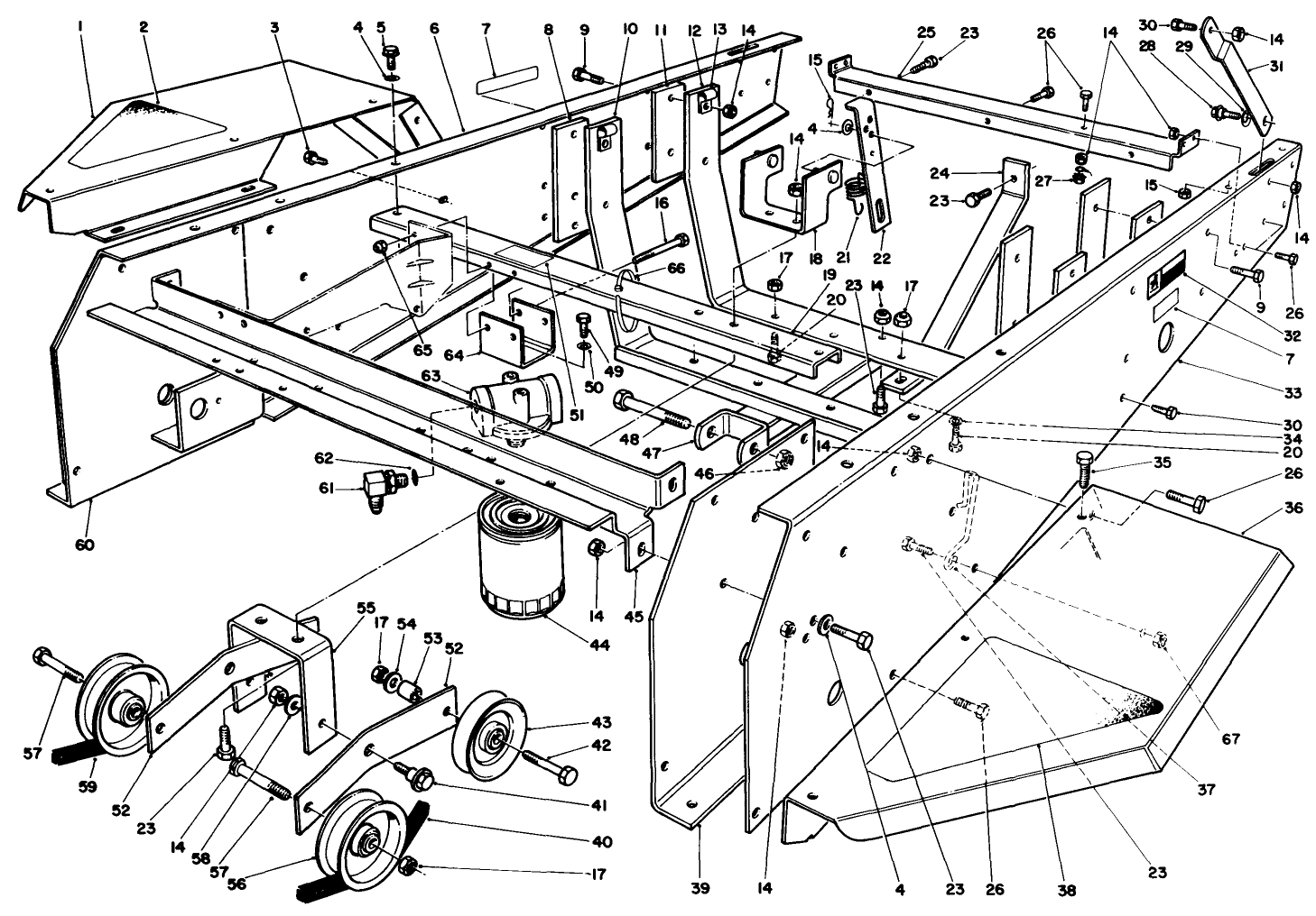 Frame & Jackshaft Assembly