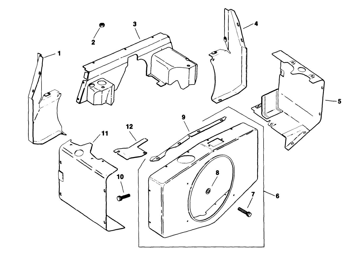 Baffles And Shroud-Engine Kohler Model No. M18qs-24657 (continued)