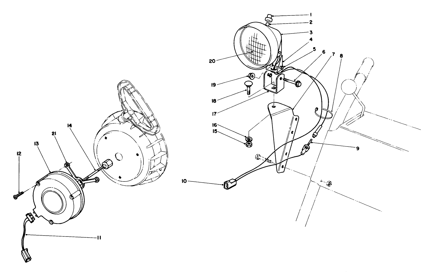 Light Kit No. 54-9822 (optional)
