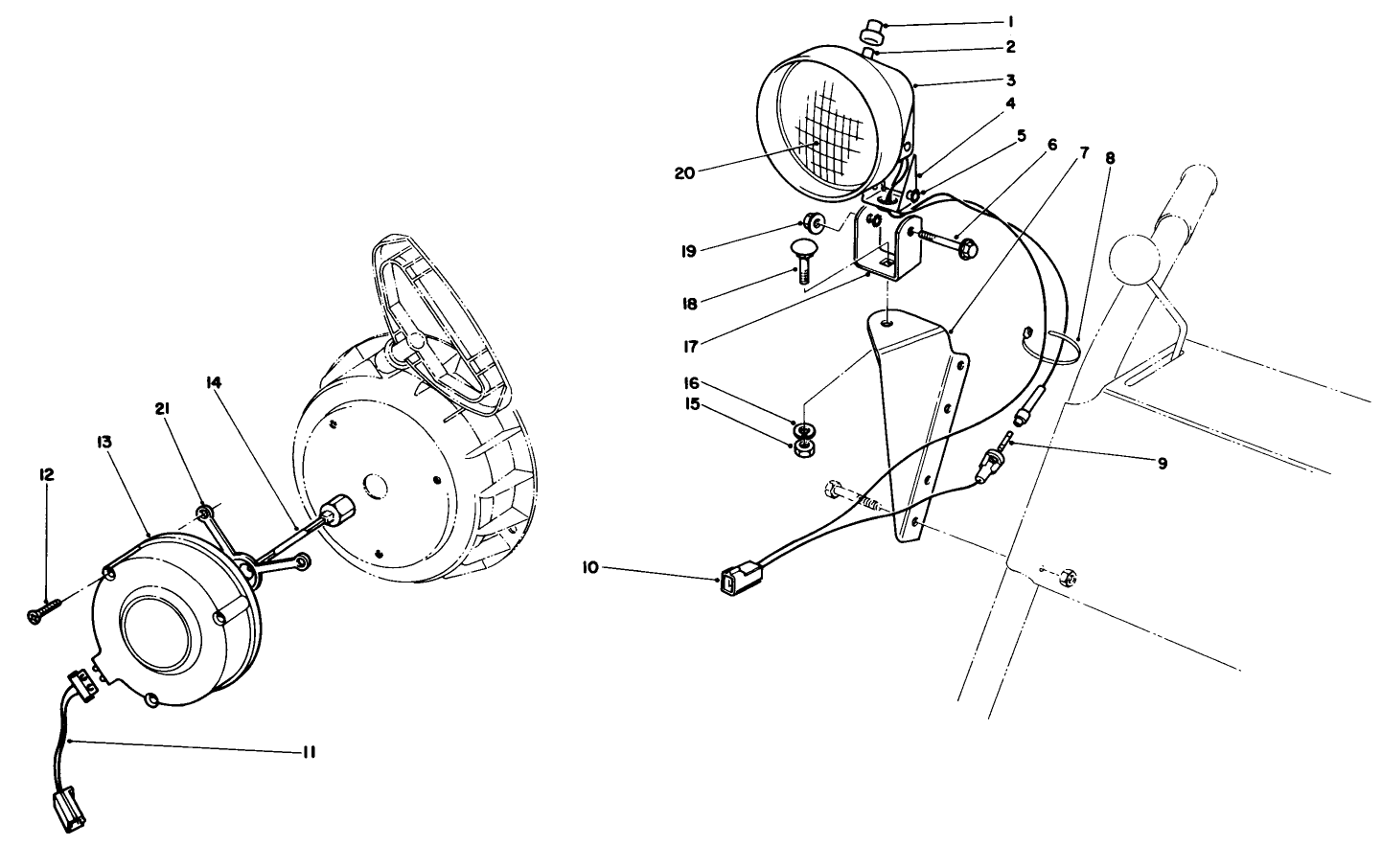 Light Kit No. 54-9822 (optional)