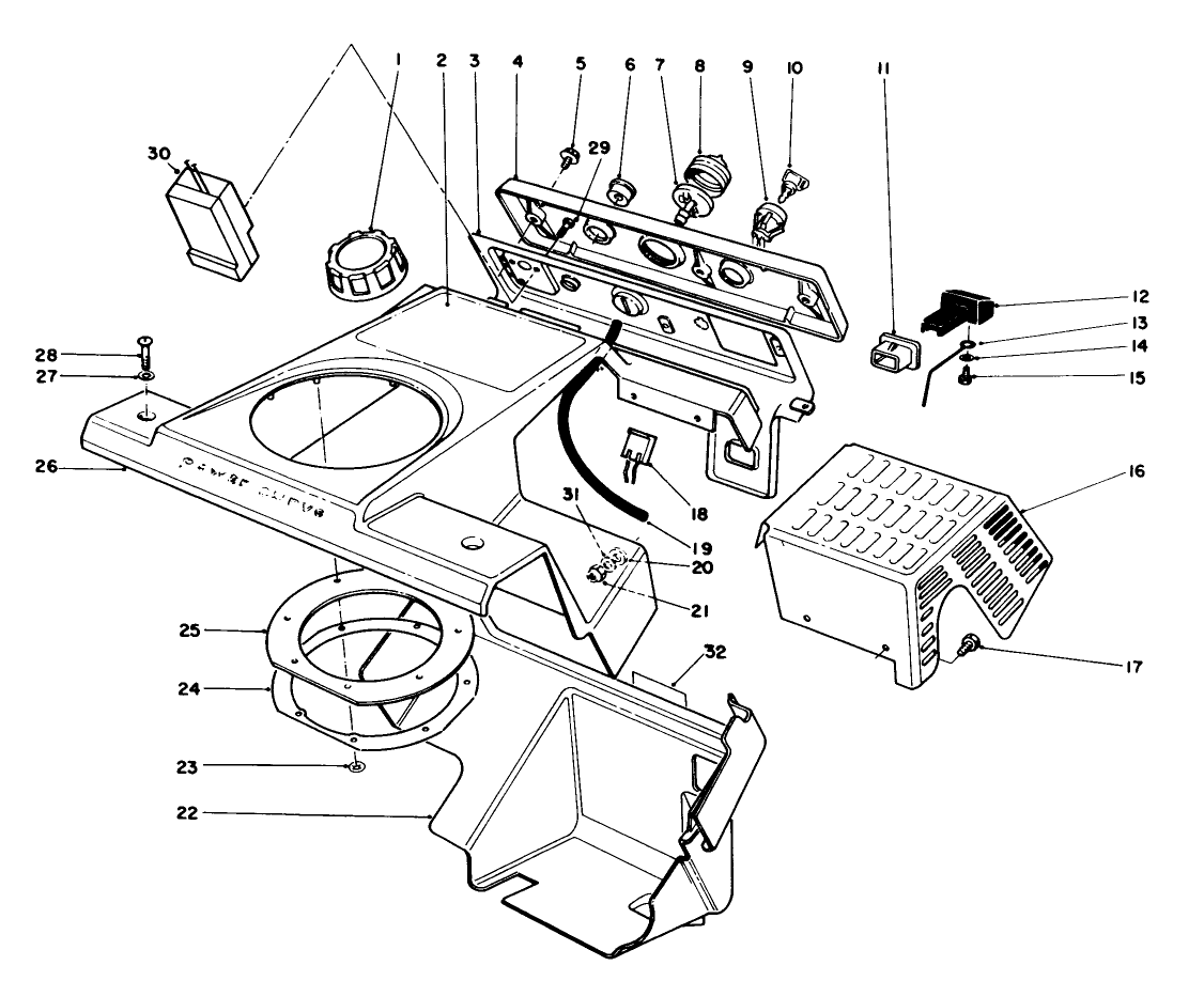Control Panel & Shrouding Assembly