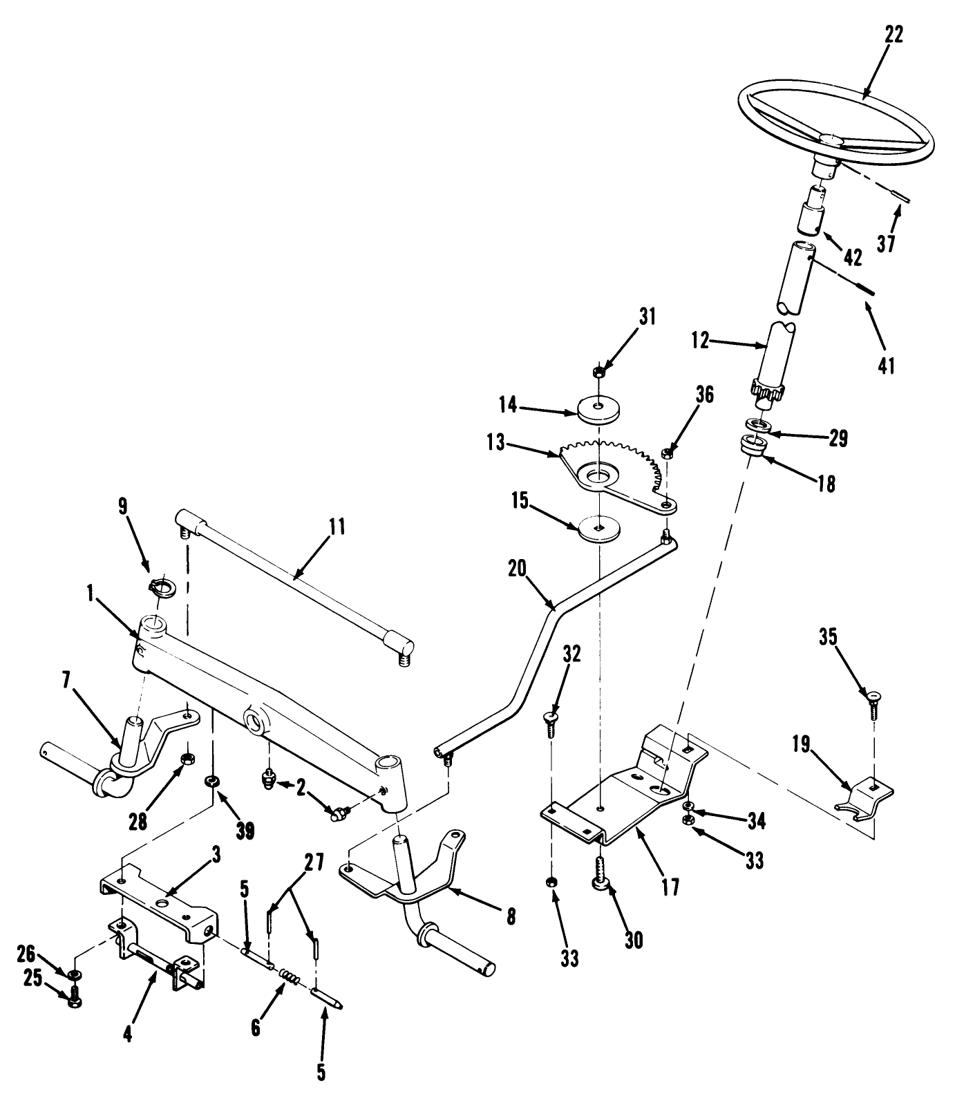 Front Axle & Steering Assembly