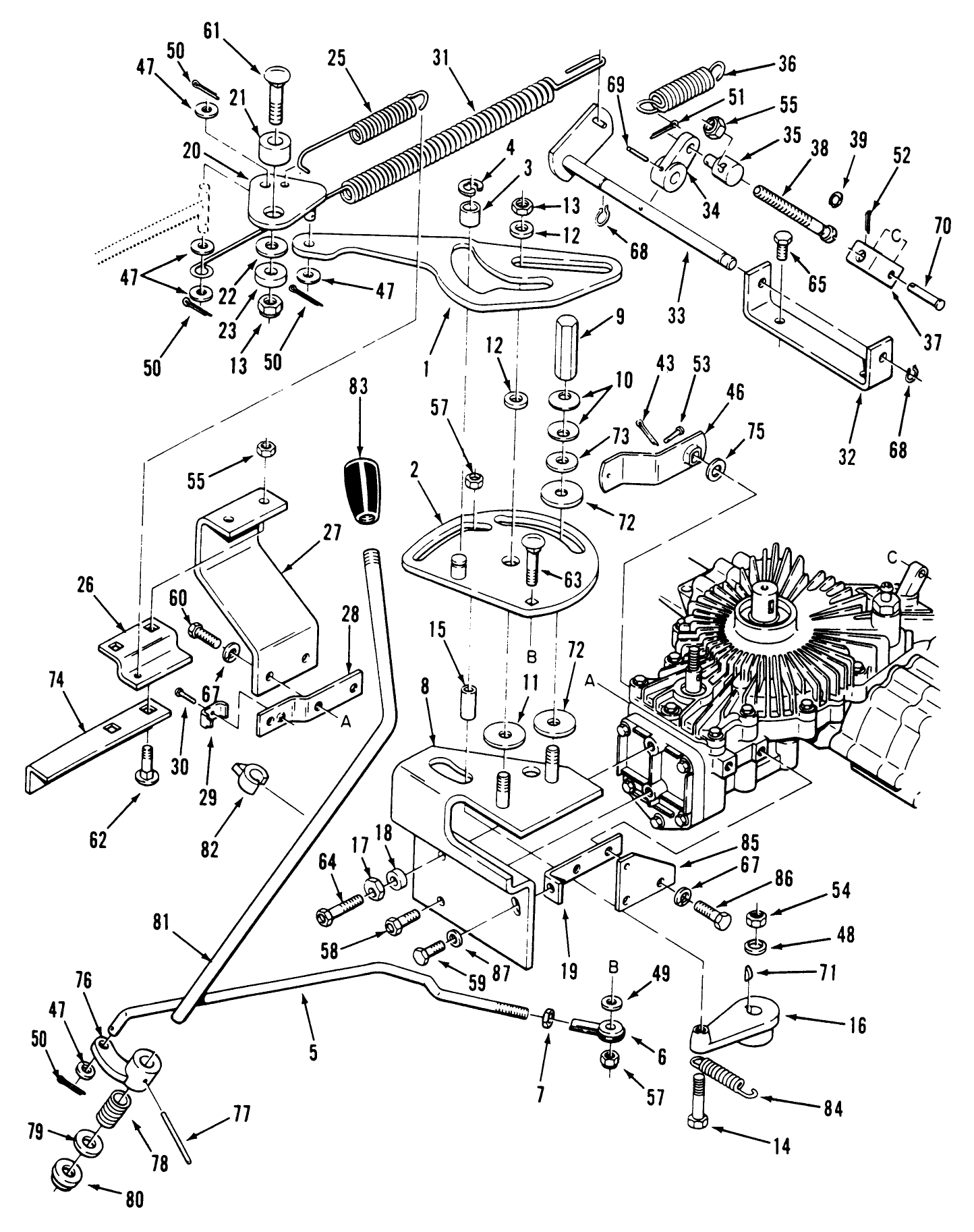 Transmission Linkage Assembly (212-H)