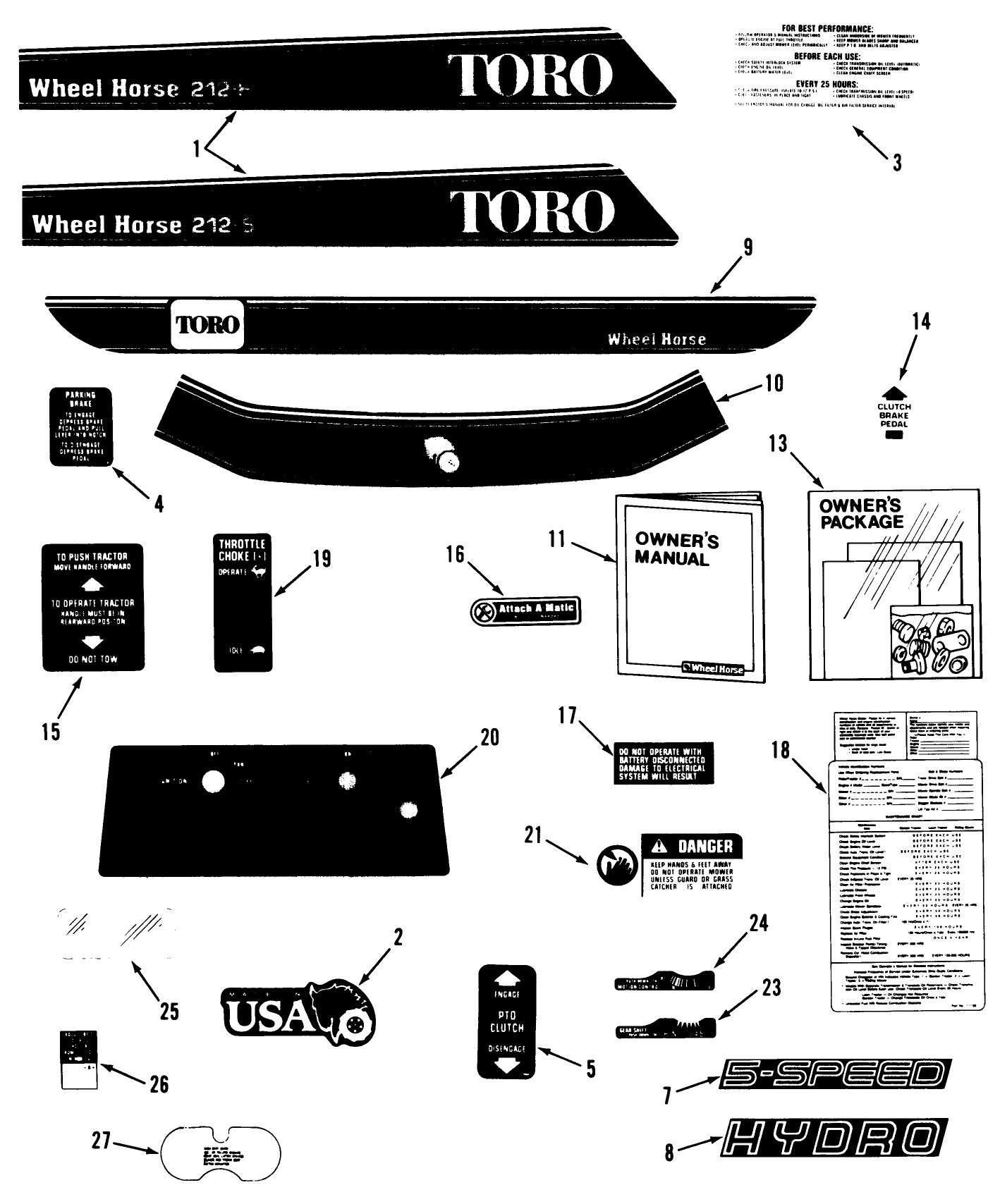 Decal & Miscellaneous Parts Assembly