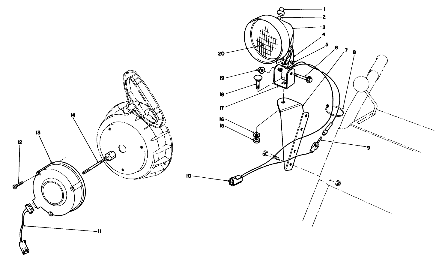 Light Kit No. 54-9822 (optional)