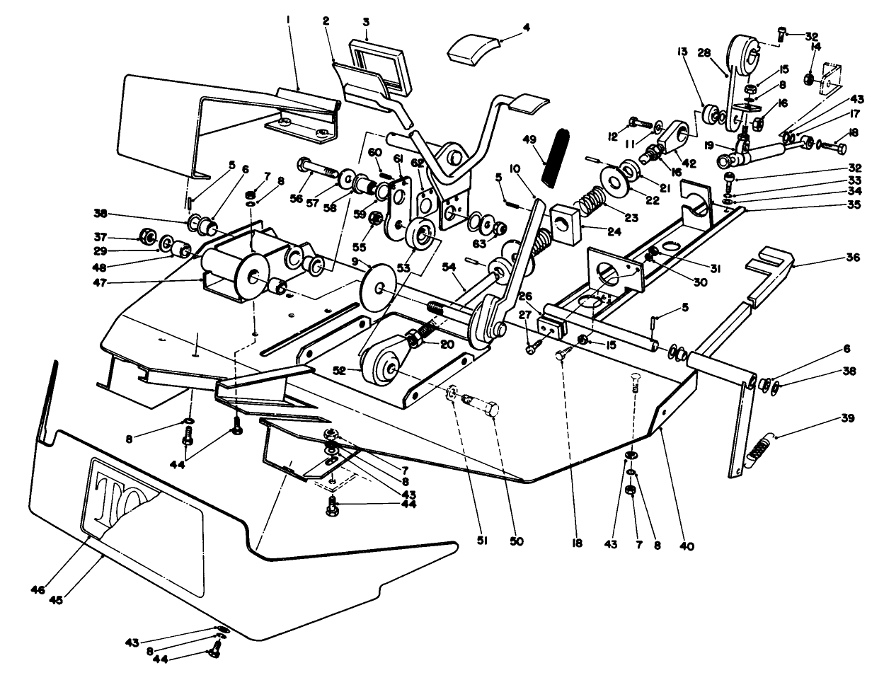 Foot Rest & Pedal Assembly