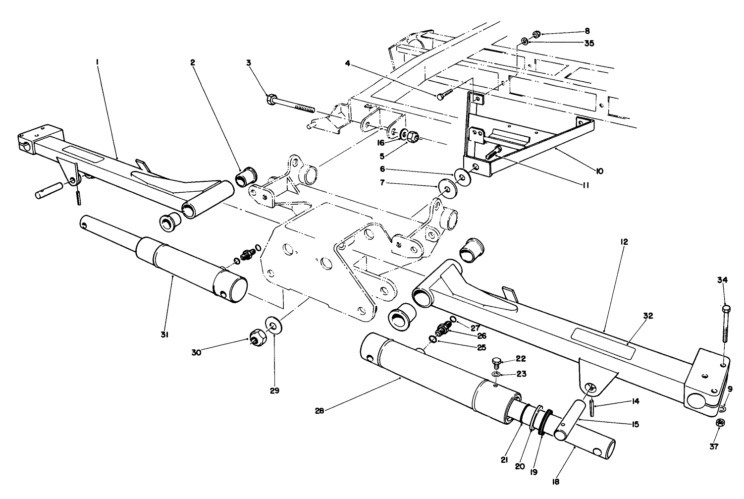 No. 2 & 3 Lift Arms Assembly