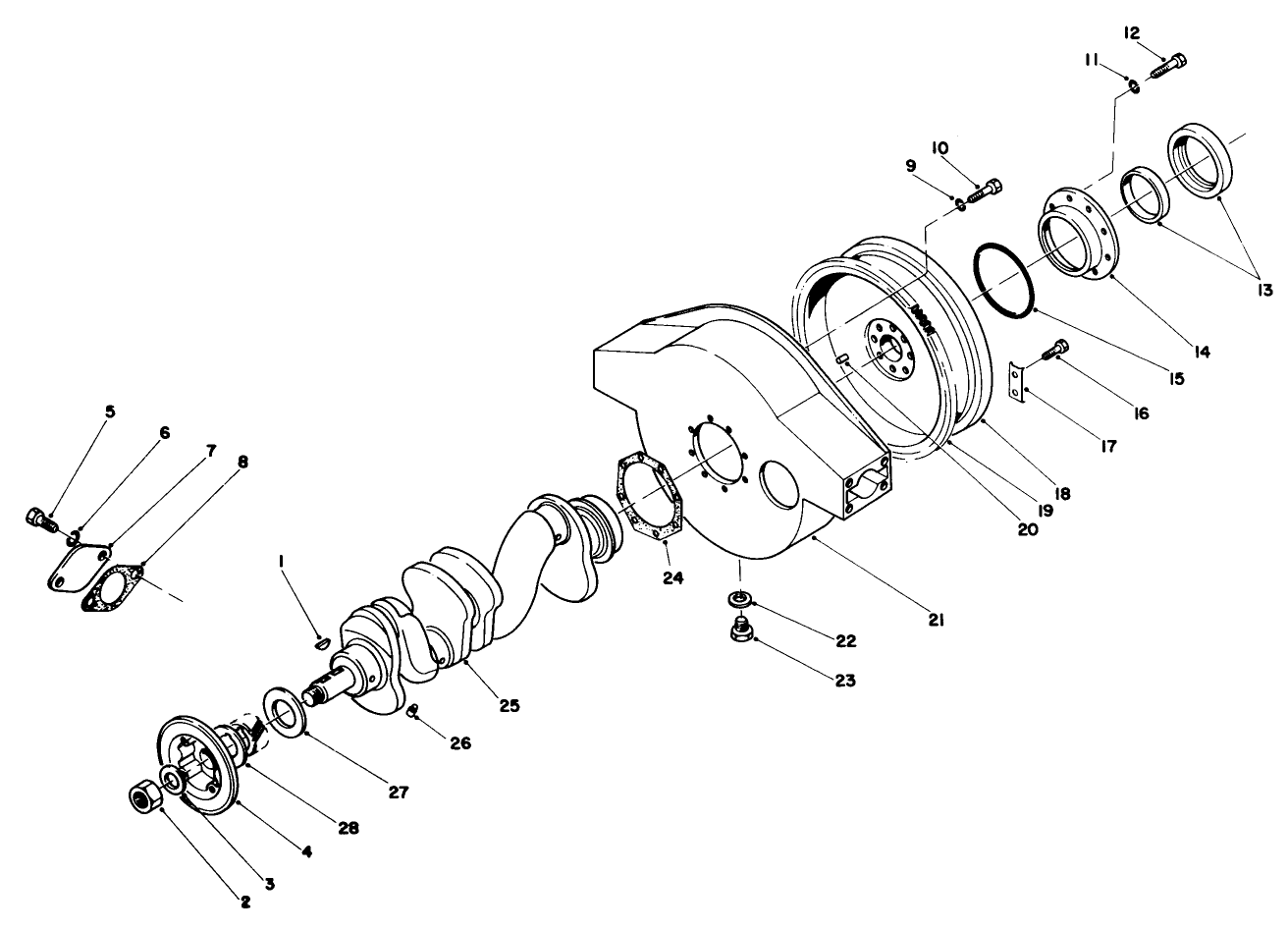 Crankshaft & Flywheel Housing Components