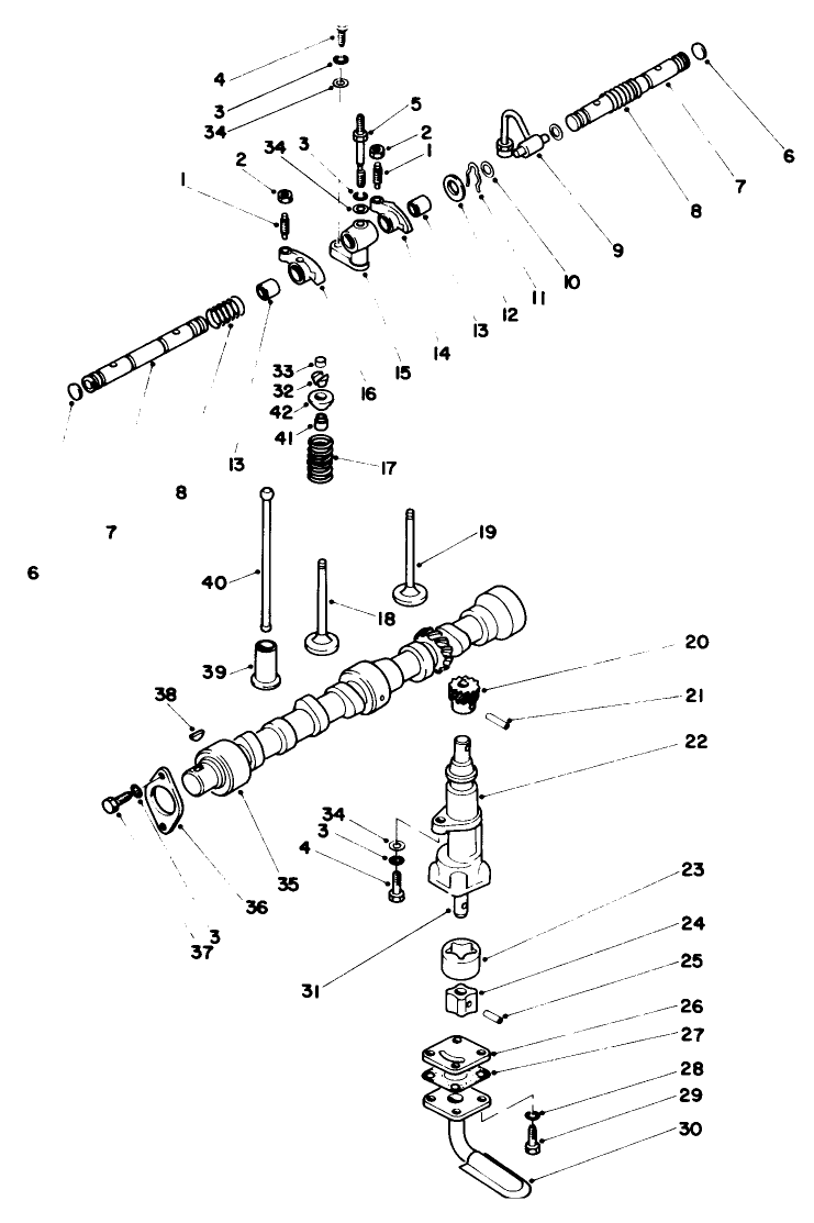Valve, Camshaft & Pump Components