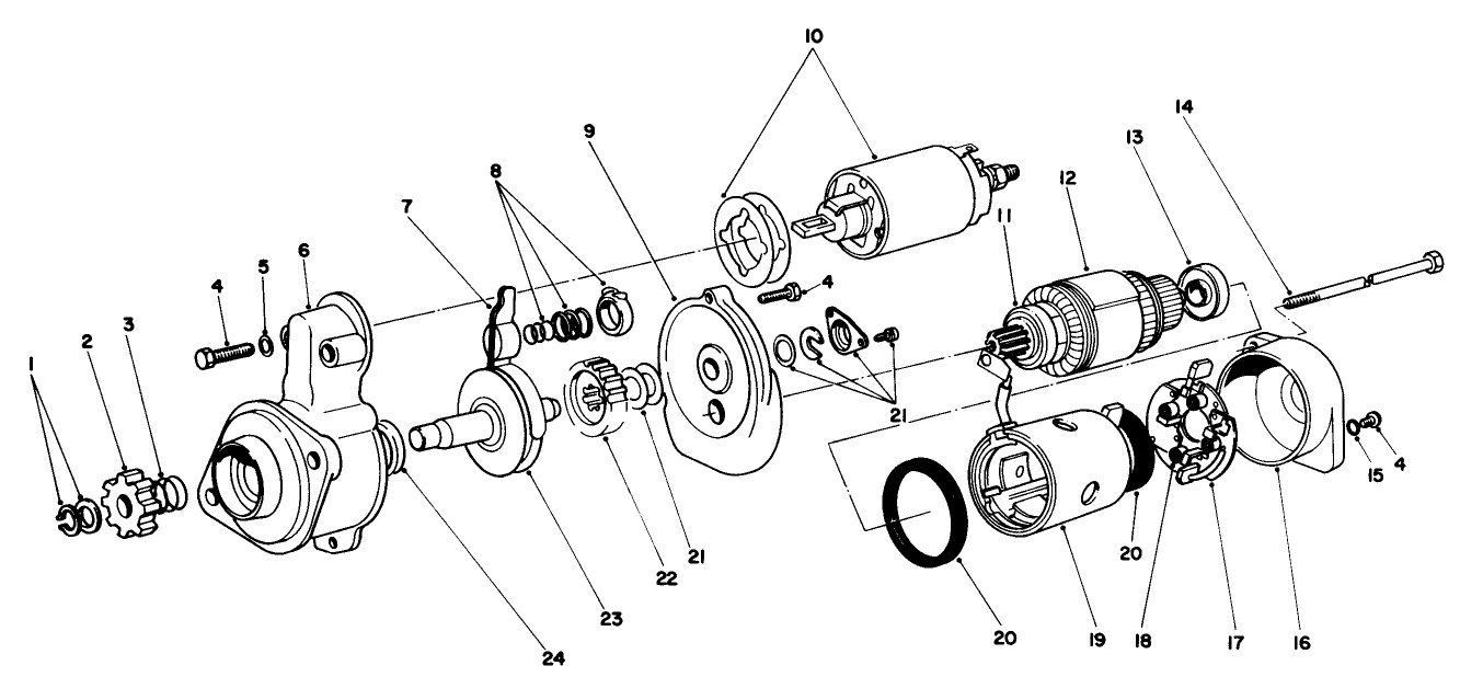Starter Motor Assembly No. 51-7590