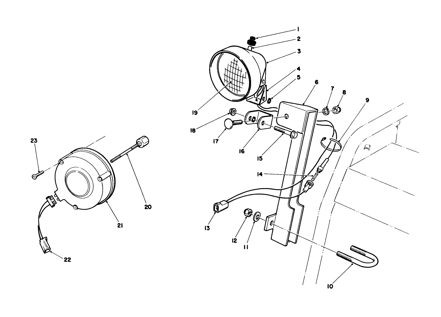 Light Kit No. 66-7930 (optional)