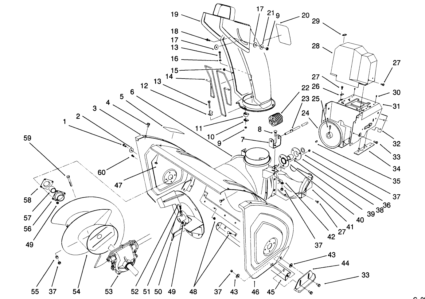 Housing & Chute Assembly
