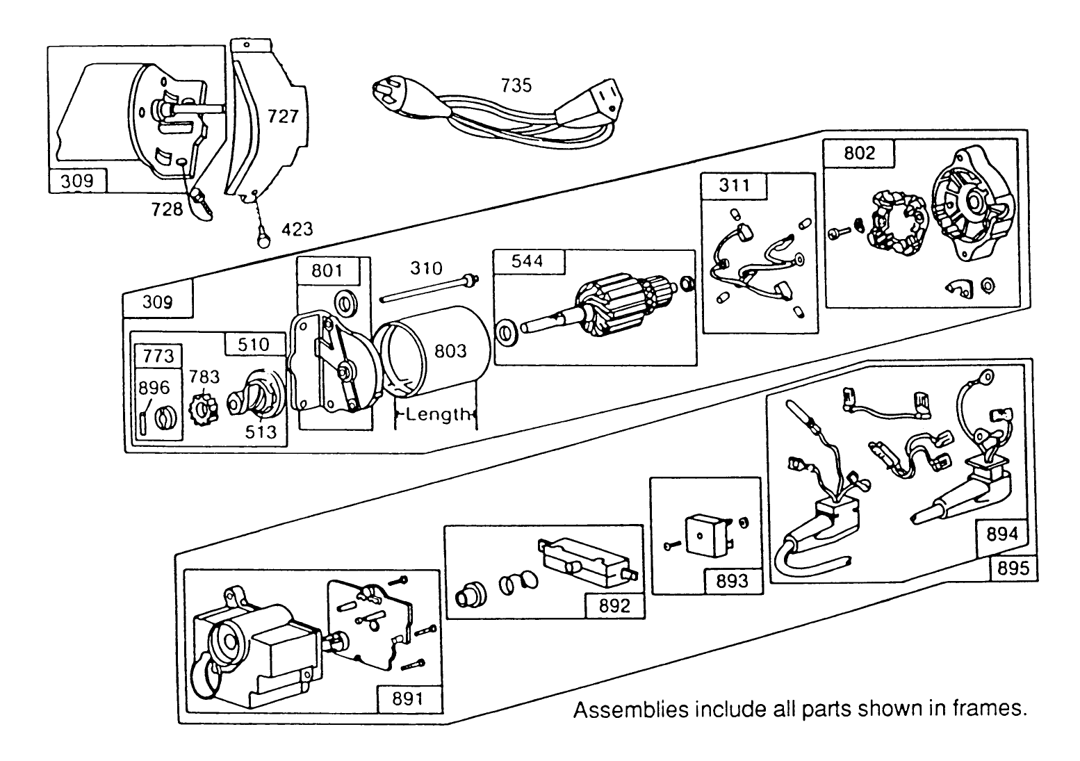 120v Electric Starter Motor No. 37-4630 (optional)