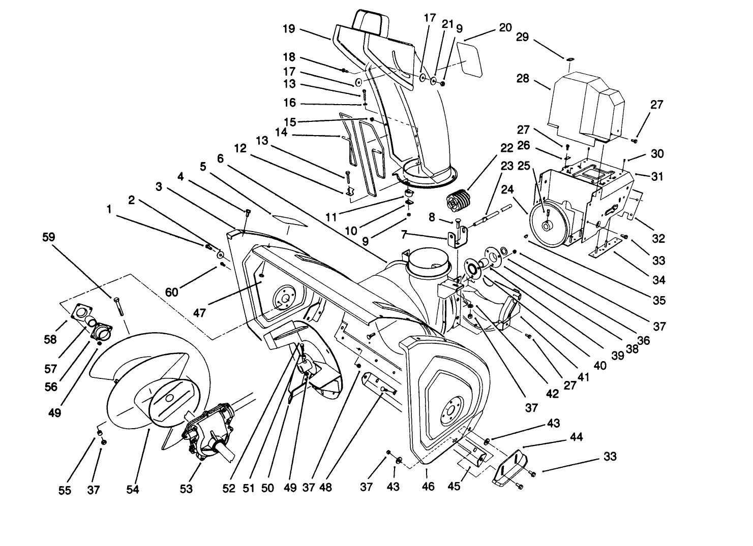 Housing & Chute Assembly