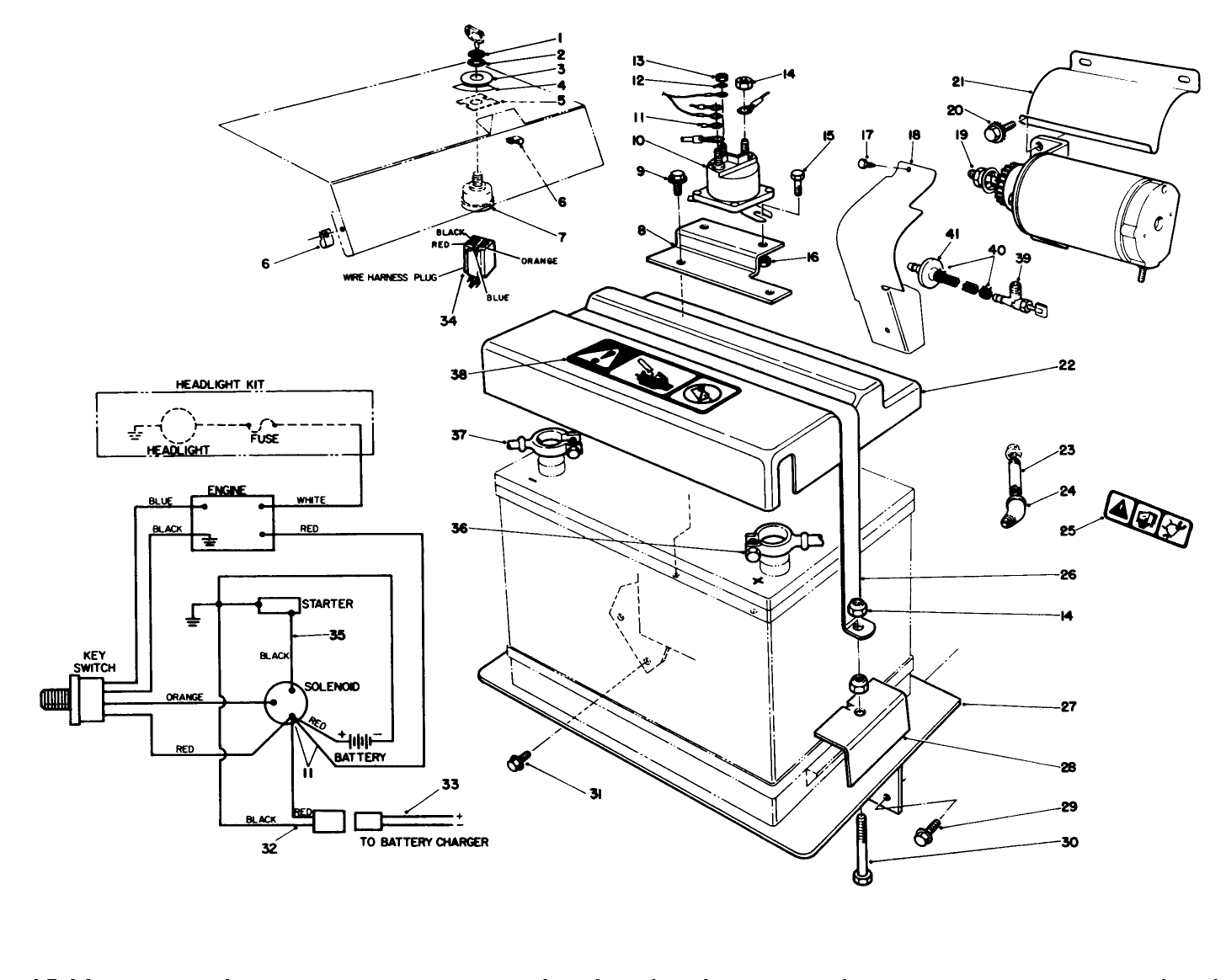 12 Volt Starter Motor Kit No. 66-7700 (optional)