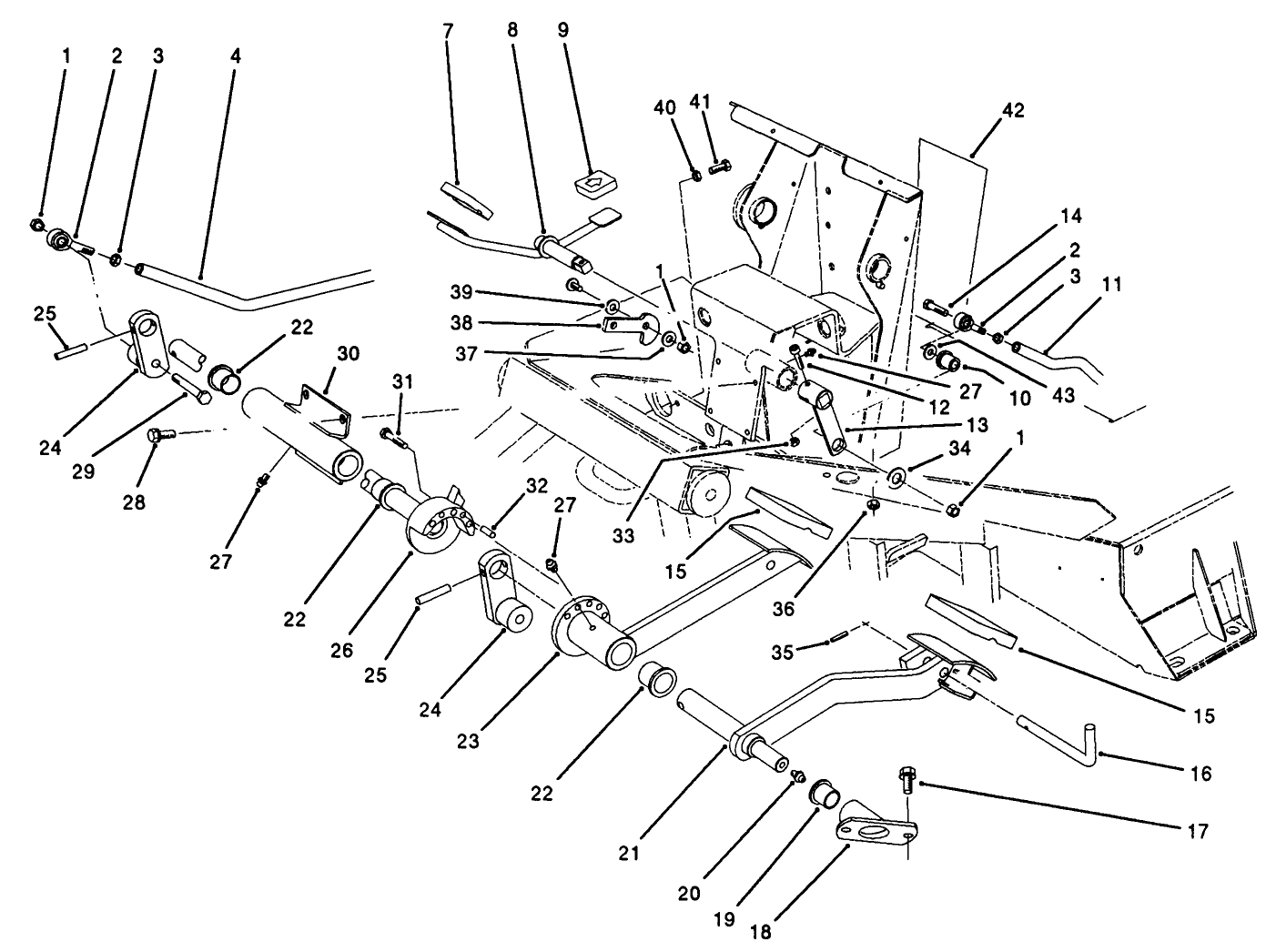 Traction & Brake Pedals Assembly