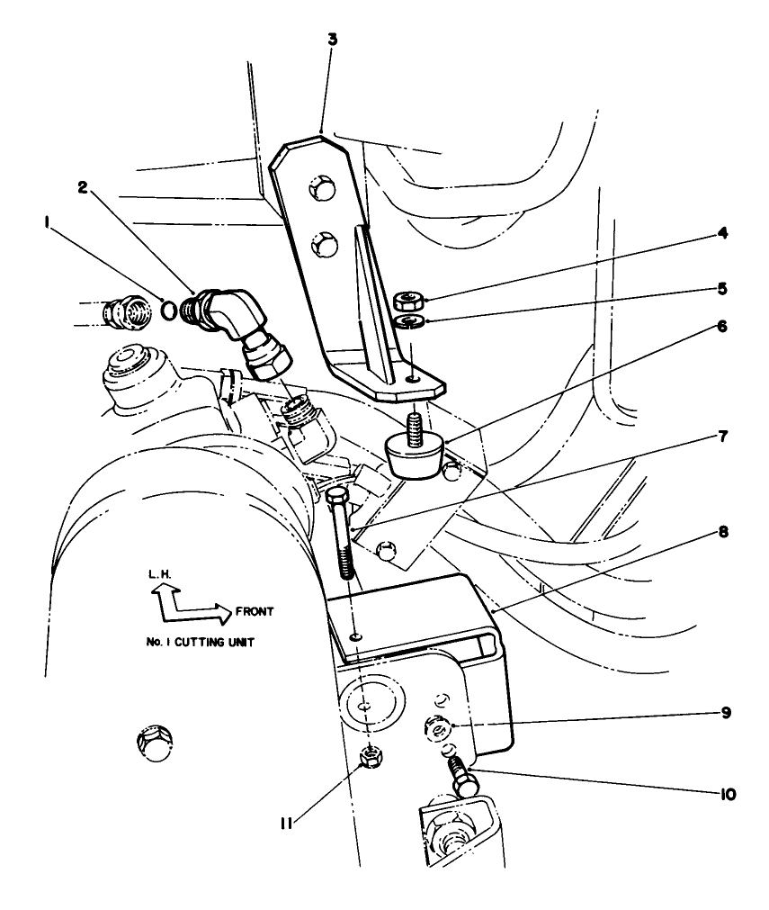 Dethatcher Tipper Bracket Kit No. 77-4220 (optional)