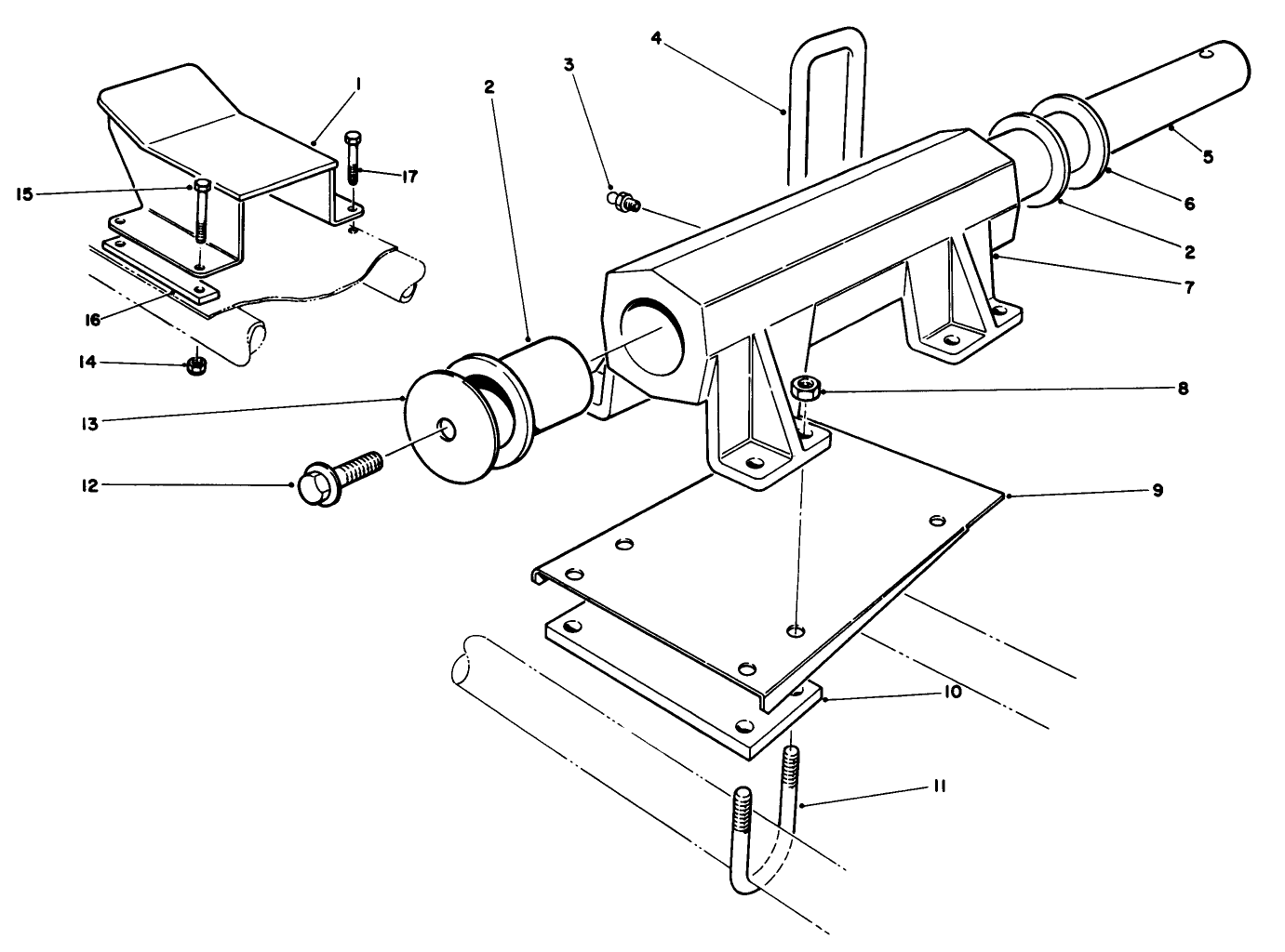 Fixed Head Kit Model No. 03642 (optional)(cutting Unit No. 2 (l.h.) & 3 (r.h.))