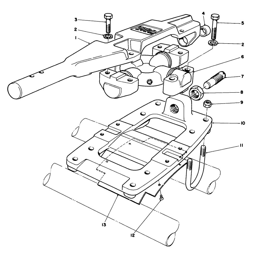 Cutting Unit Flotation Kit Model No. 03640 (optional)(cutting Unit No. 1 (center))