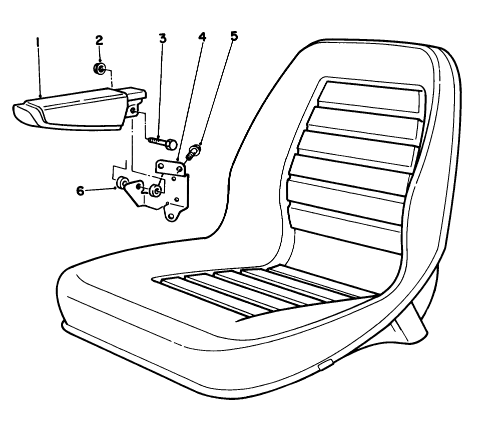 Armrest Assembly Model No. 30707 (optional)