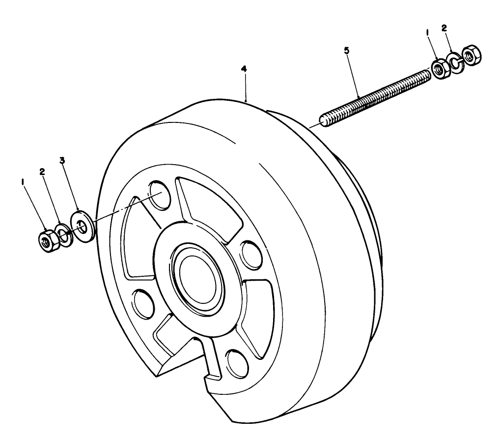 Front Wheel Weight No. 77-6700 (optional)