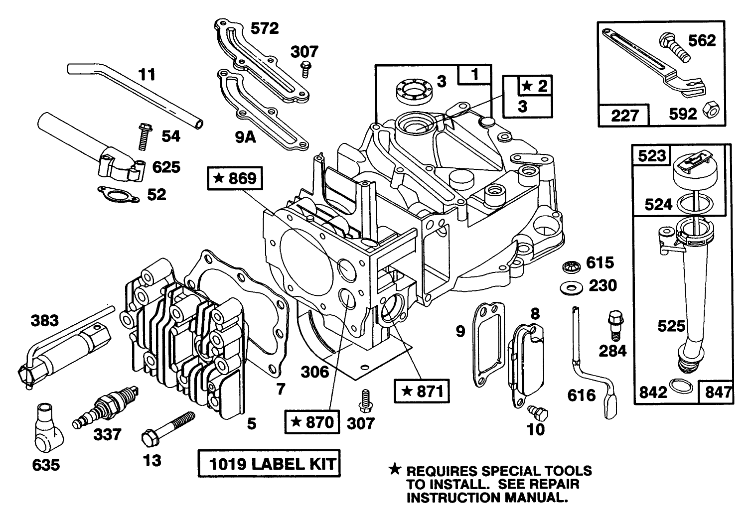 Engine Briggs & Stratton Model 124702-3115-01