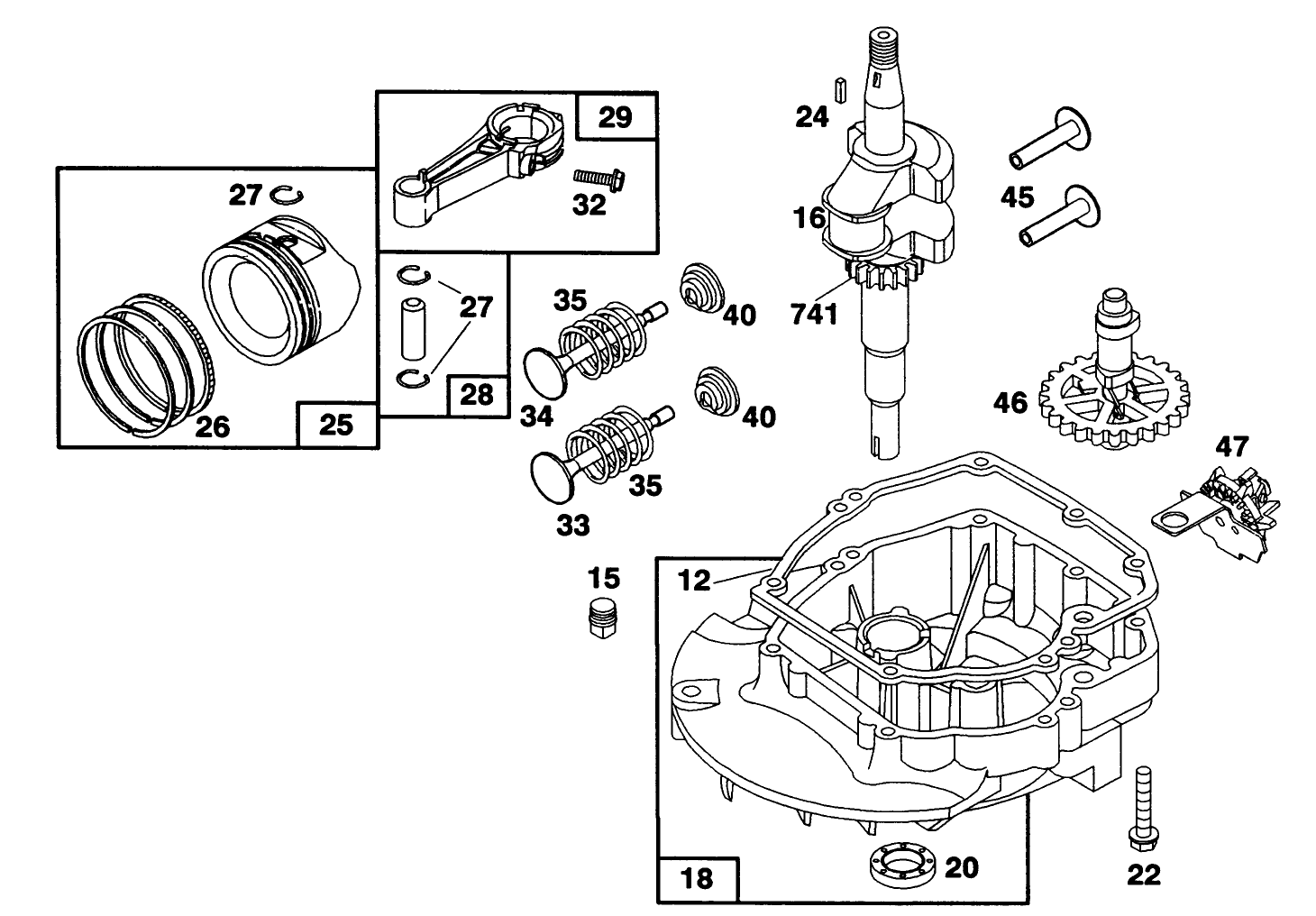 Engine Briggs & Stratton Model 124702-3115-01