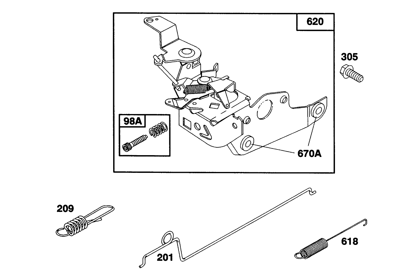 Engine Briggs & Stratton Model 124702-3115-01